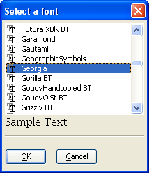 Xd Fontlist